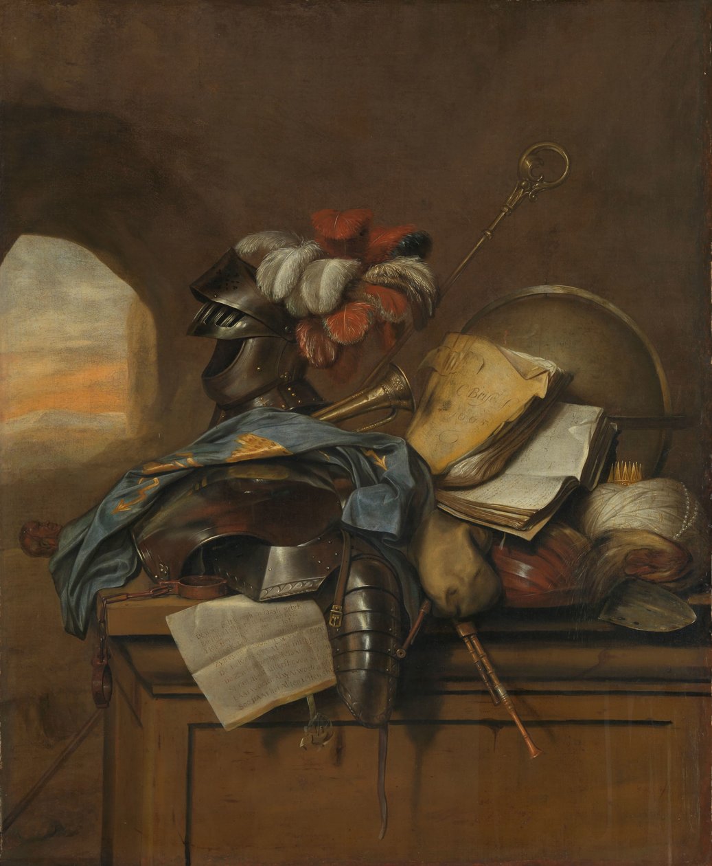 Natürmort Vanitas by Cornelis Brisé