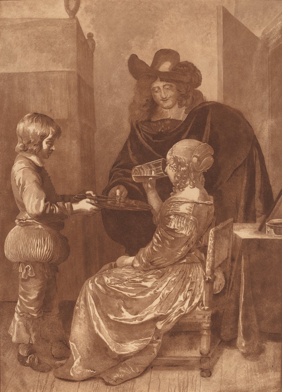 Cavalier and Lady with a Page, 1779, 1781