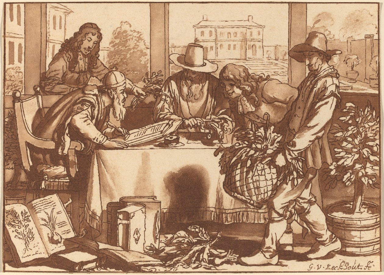 Bahçıvan, 1780, 1787 yayınlandı. by Cornelis Brouwer