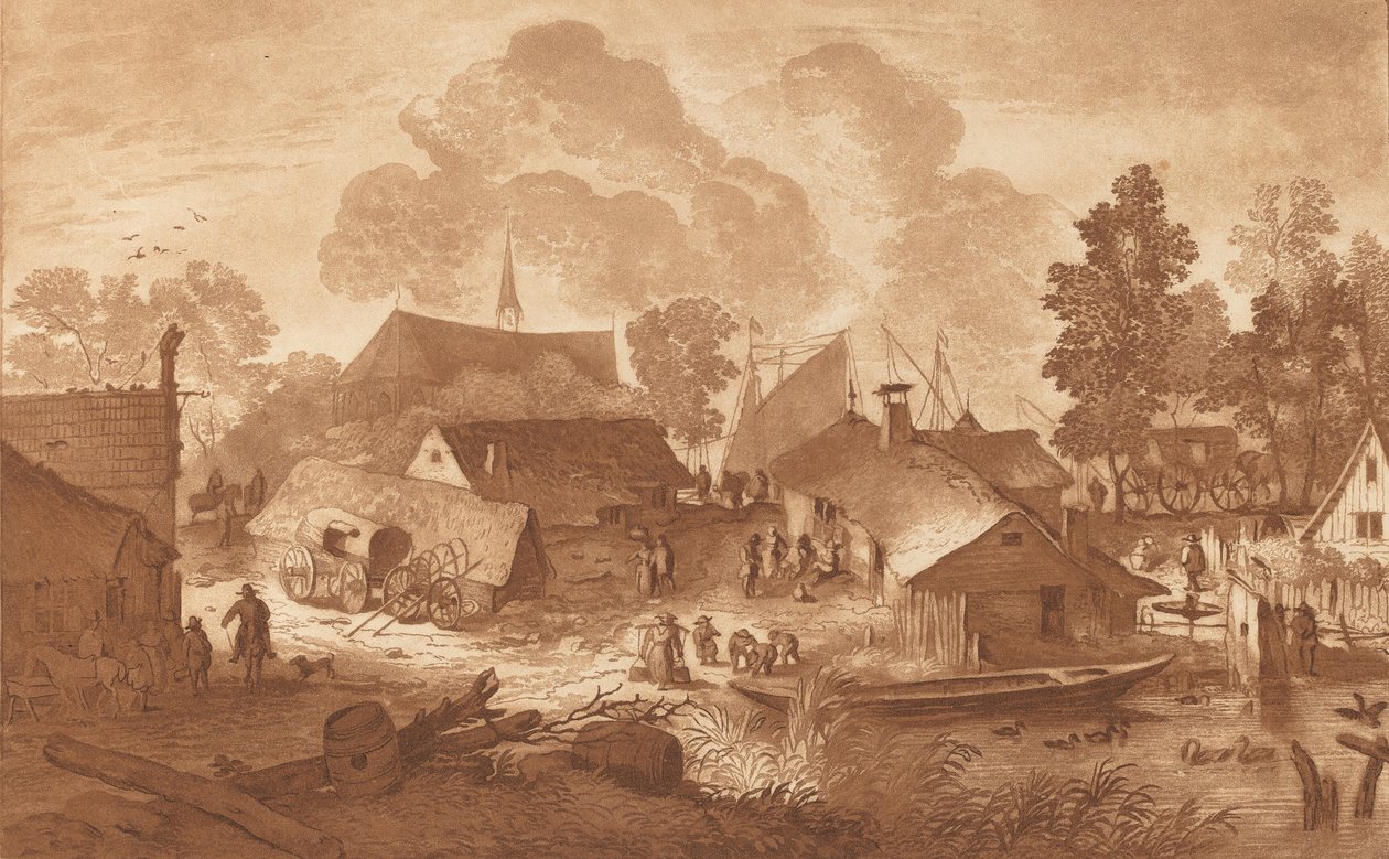 Göletli Köy, c. 1782. by Cornelis Brouwer