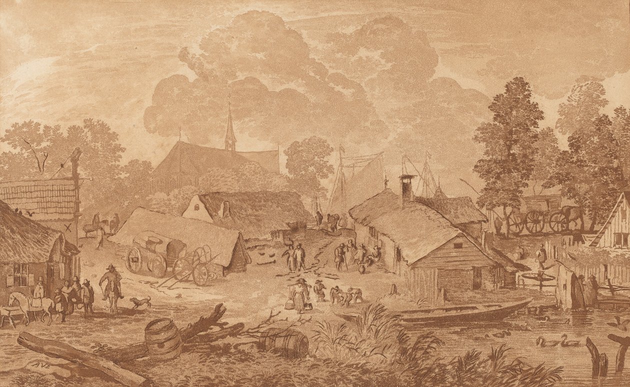 Göletli Köy, c. 1782. by Cornelis Brouwer