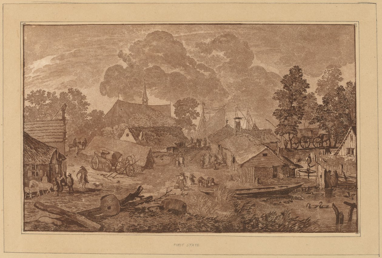 Göletli Köy, c. 1782. by Cornelis Brouwer