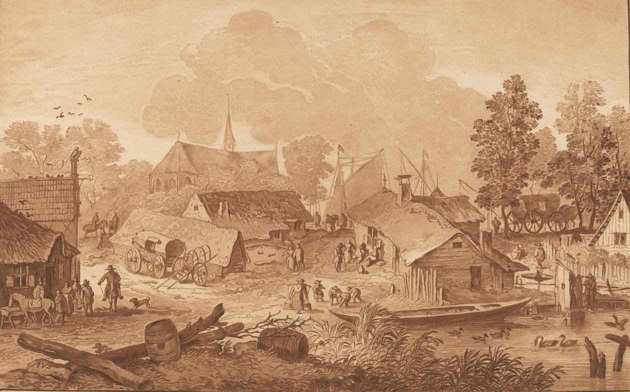 Göletli Köy, c. 1782. by Cornelis Brouwer