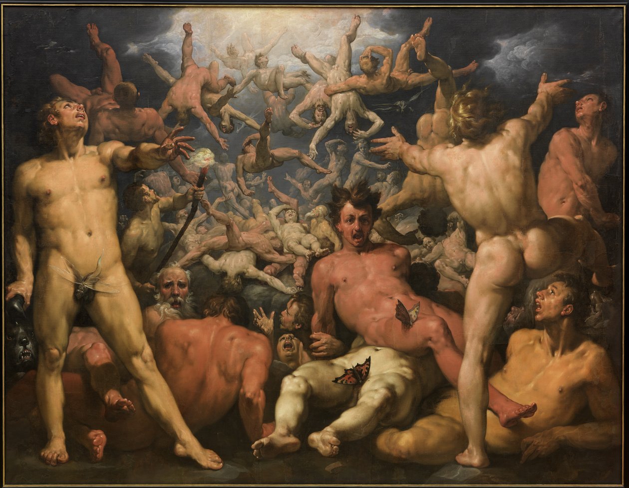 Titanların Düşüşü, yaklaşık 1590 by Cornelis Cornelisz. Haarlem van