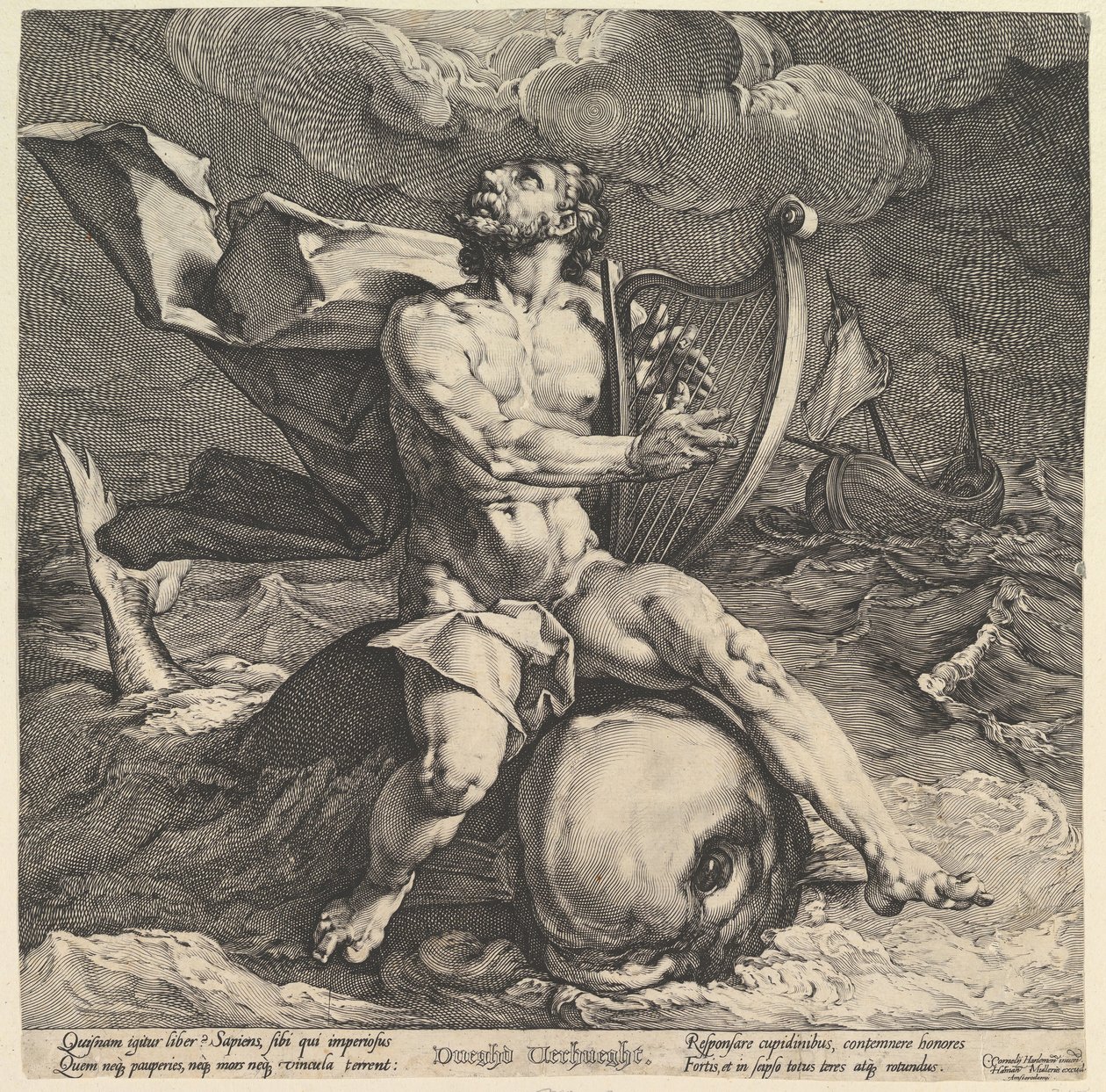 Yunus üzerinde Arion, yaklaşık. 1599 by Cornelis Cornelisz van Haarlem