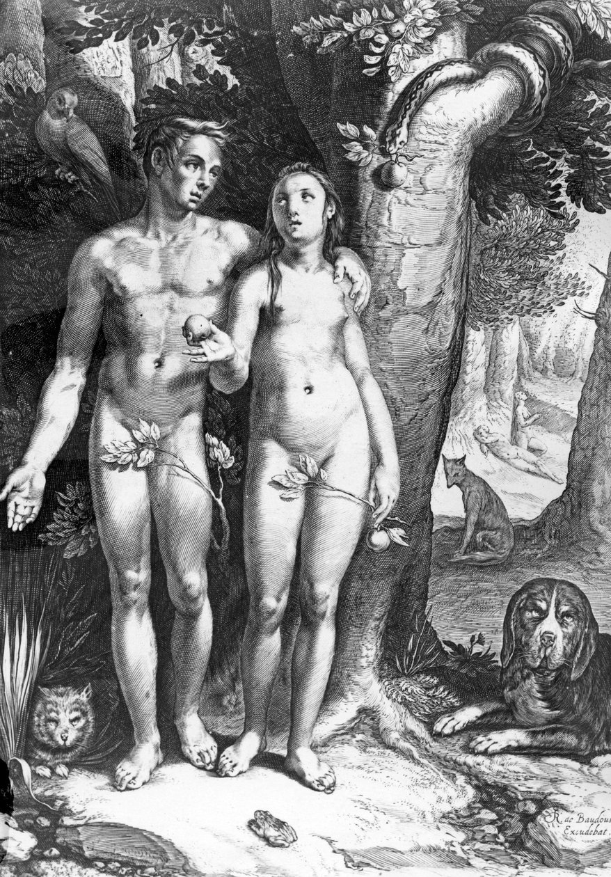 Jan Saenredam tarafından kazınmış İnsanın Günahası, c.1605 by Cornelis Cornelisz van Haarlem