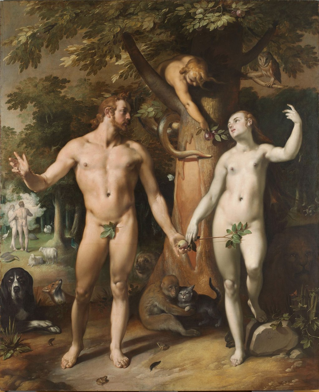İnsanın Düşüşü, 1592 by Cornelis Cornelisz van Haarlem