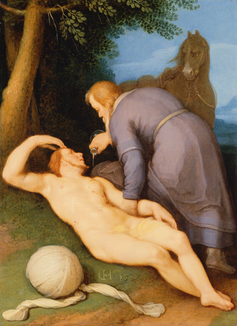 İyi Samiriyeli, 1627 (panel) by Cornelis Cornelisz van Haarlem