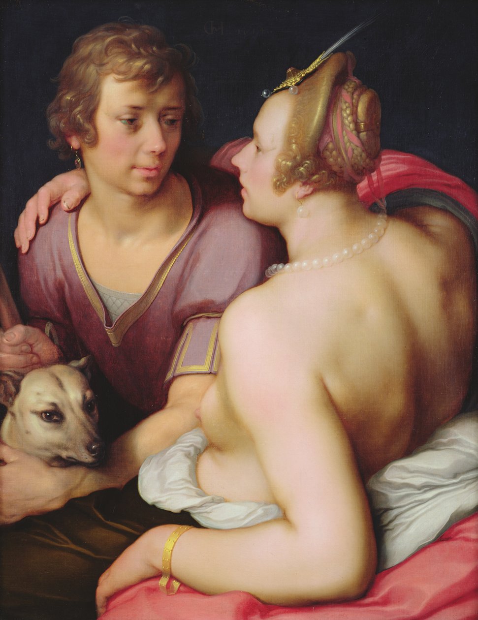 Venüs ve Adonis, 1610 by Cornelis Cornelisz van Haarlem