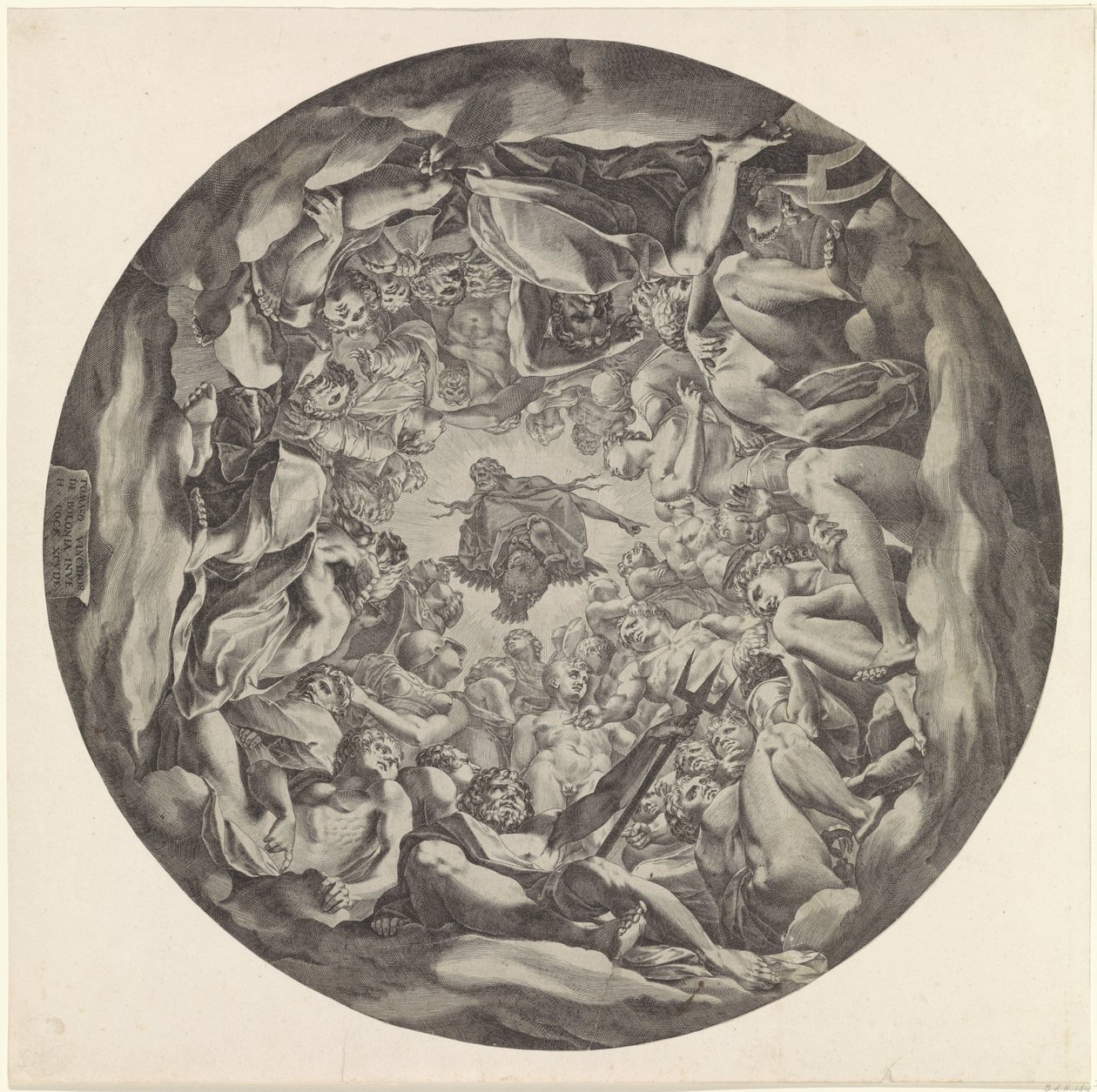 Tanrıların Olympus'ta Toplanması by Cornelis Cort