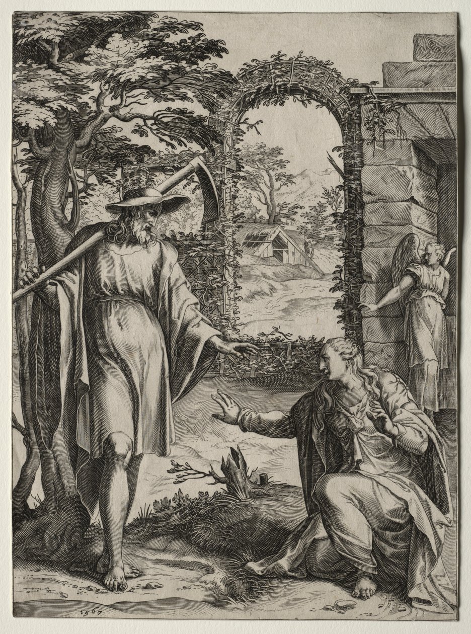 Mesih'in Mary Magdalen'e Görünmesi by Cornelis Cort
