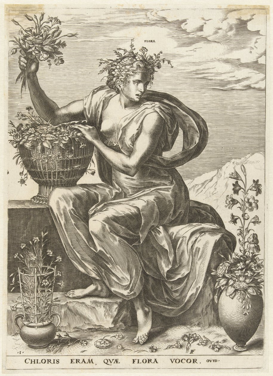 bitki örtüsü Tanrıçalar ve Periler (dizi adı) by Cornelis Cort