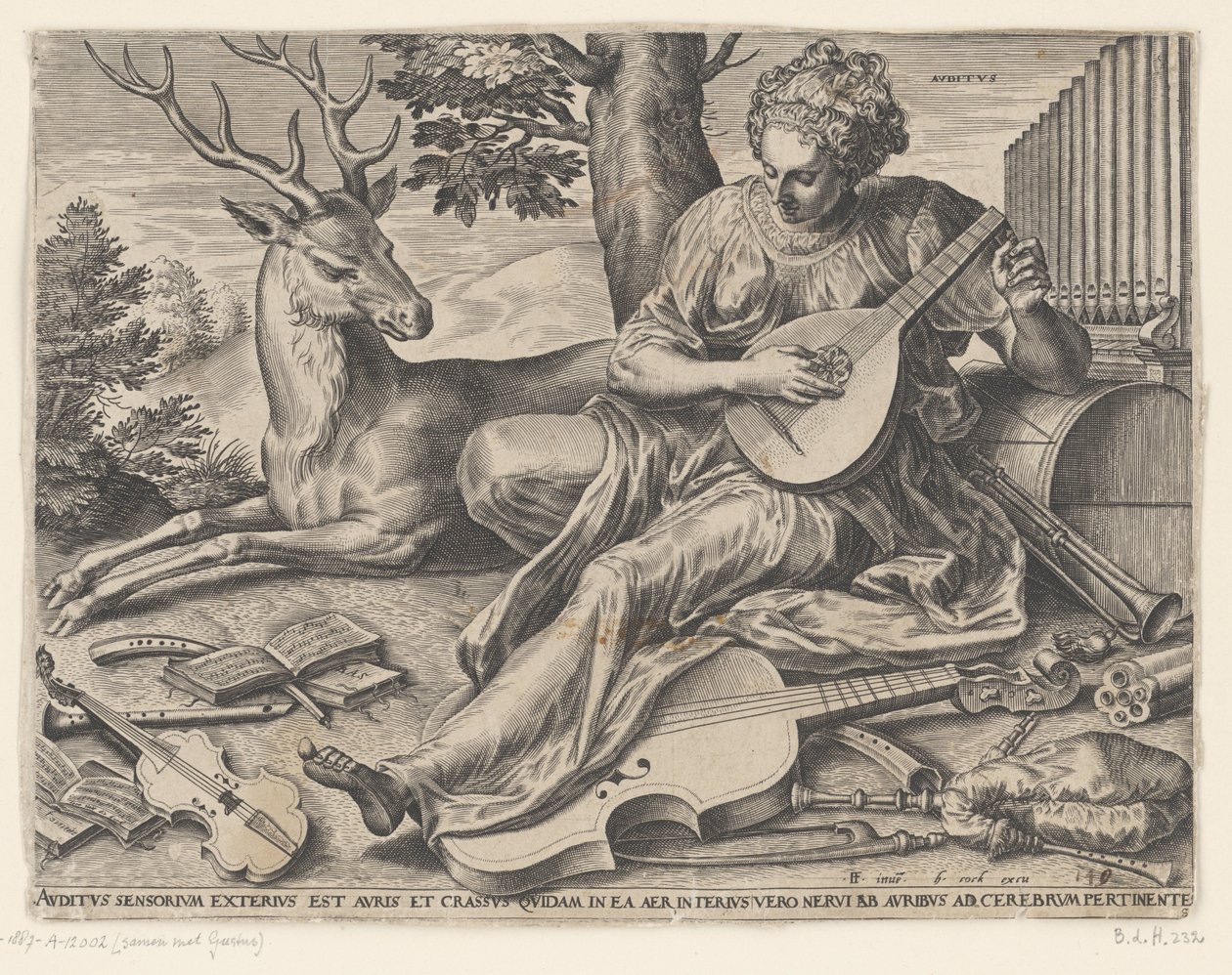 Duruşma (Auditus) Beş duyu (dizi adı) by Cornelis Cort