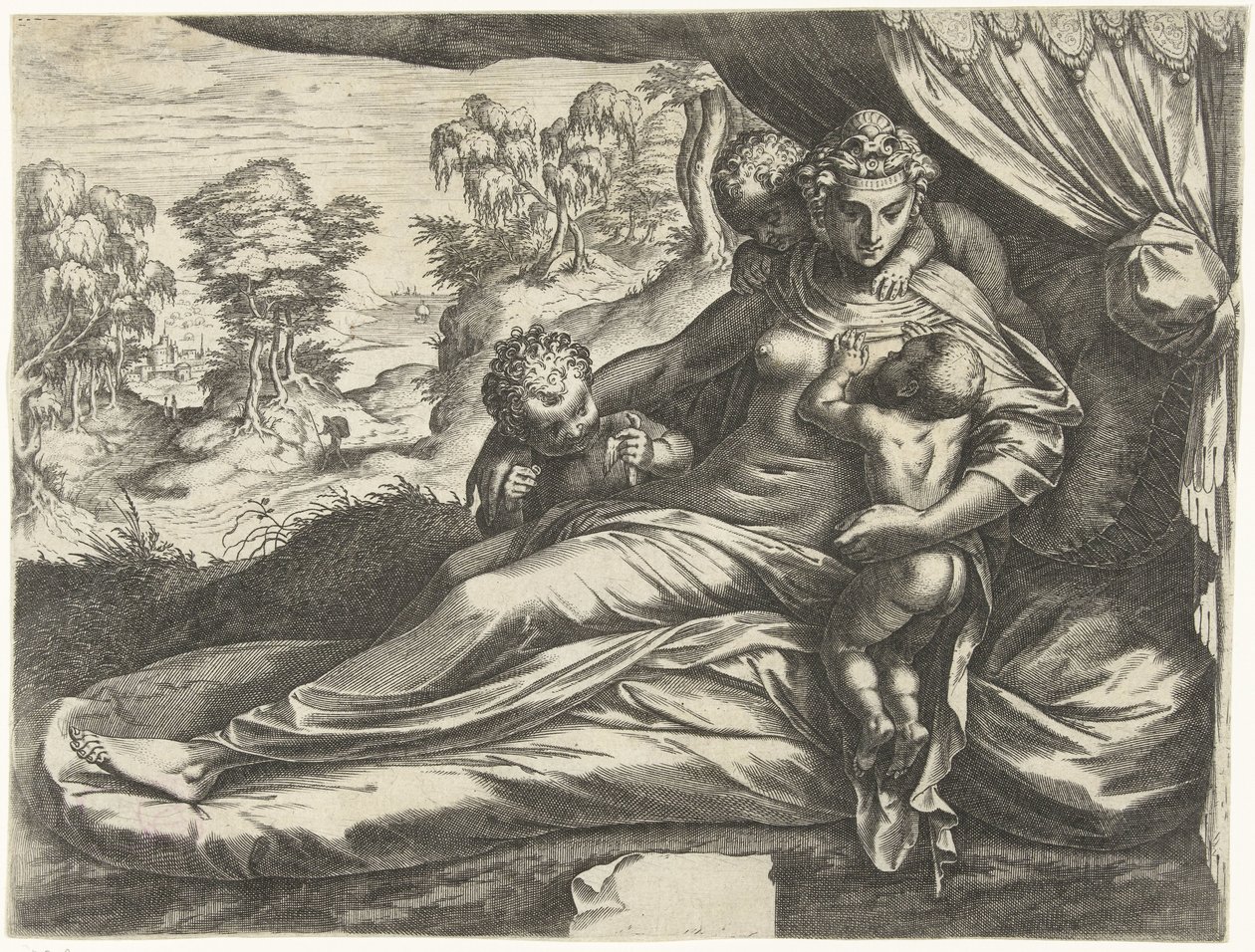 Aşk (Caritas) by Cornelis Cort