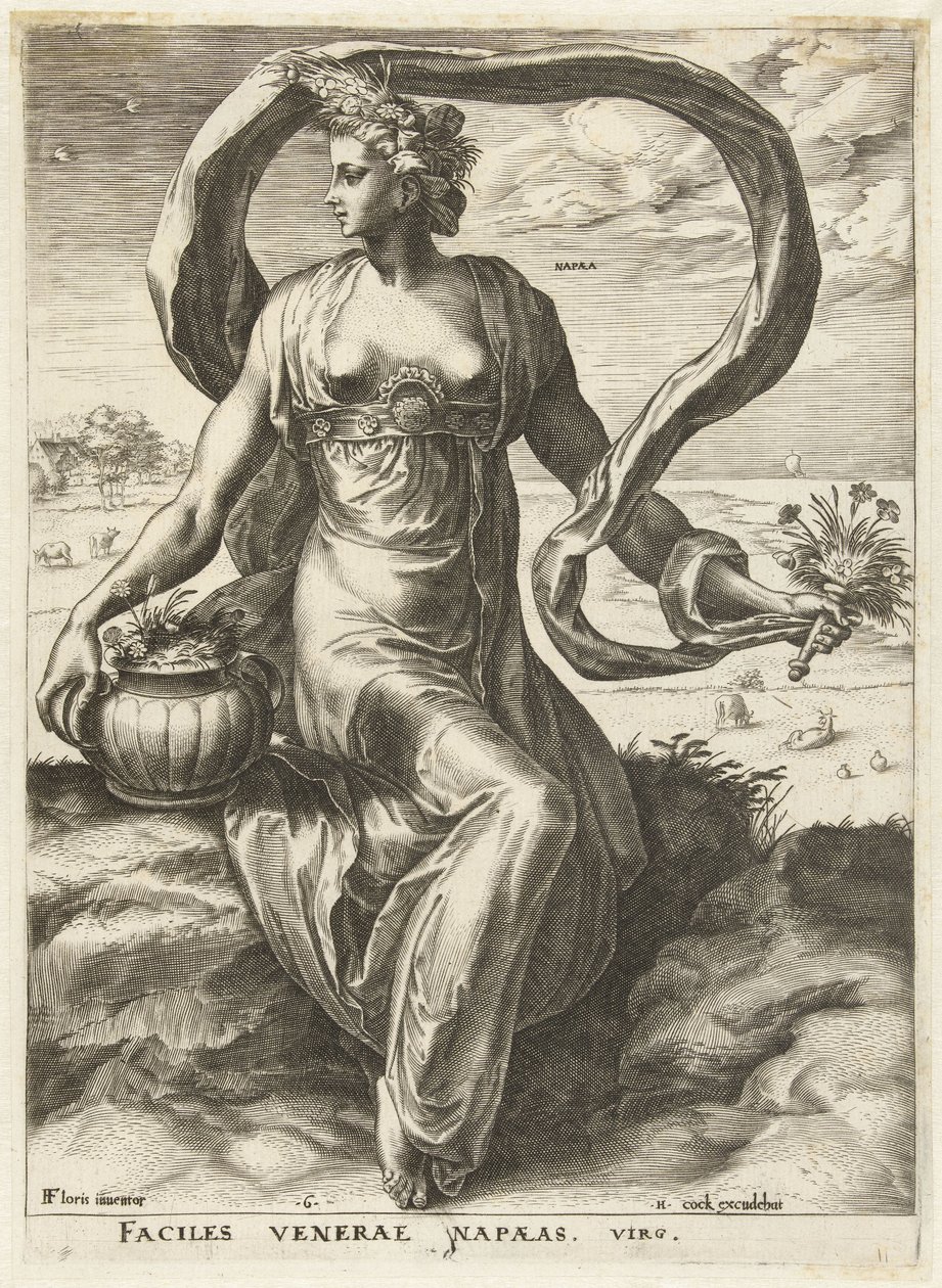 Napaea Tanrıçalar ve Periler (dizi adı) by Cornelis Cort