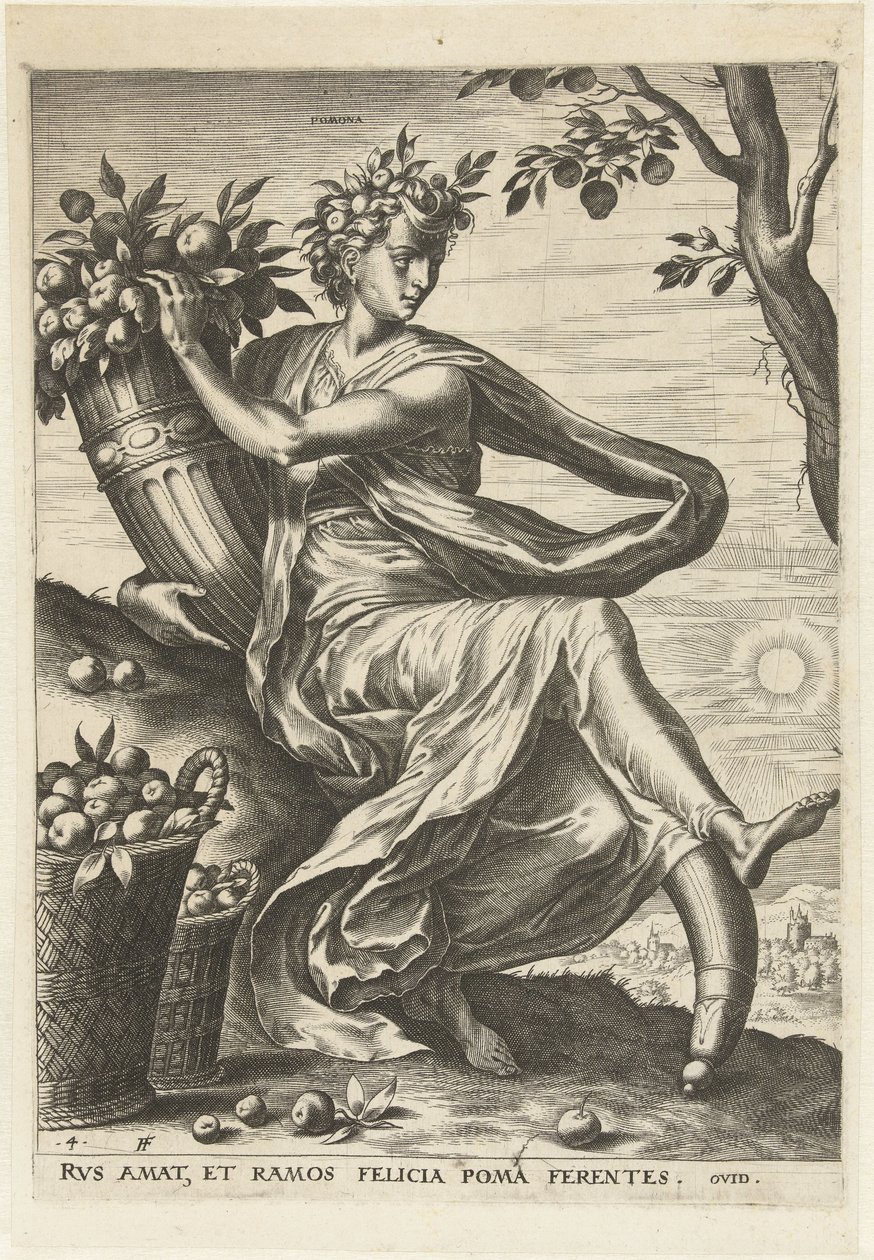 pomona Tanrıçalar ve Periler (dizi adı) by Cornelis Cort