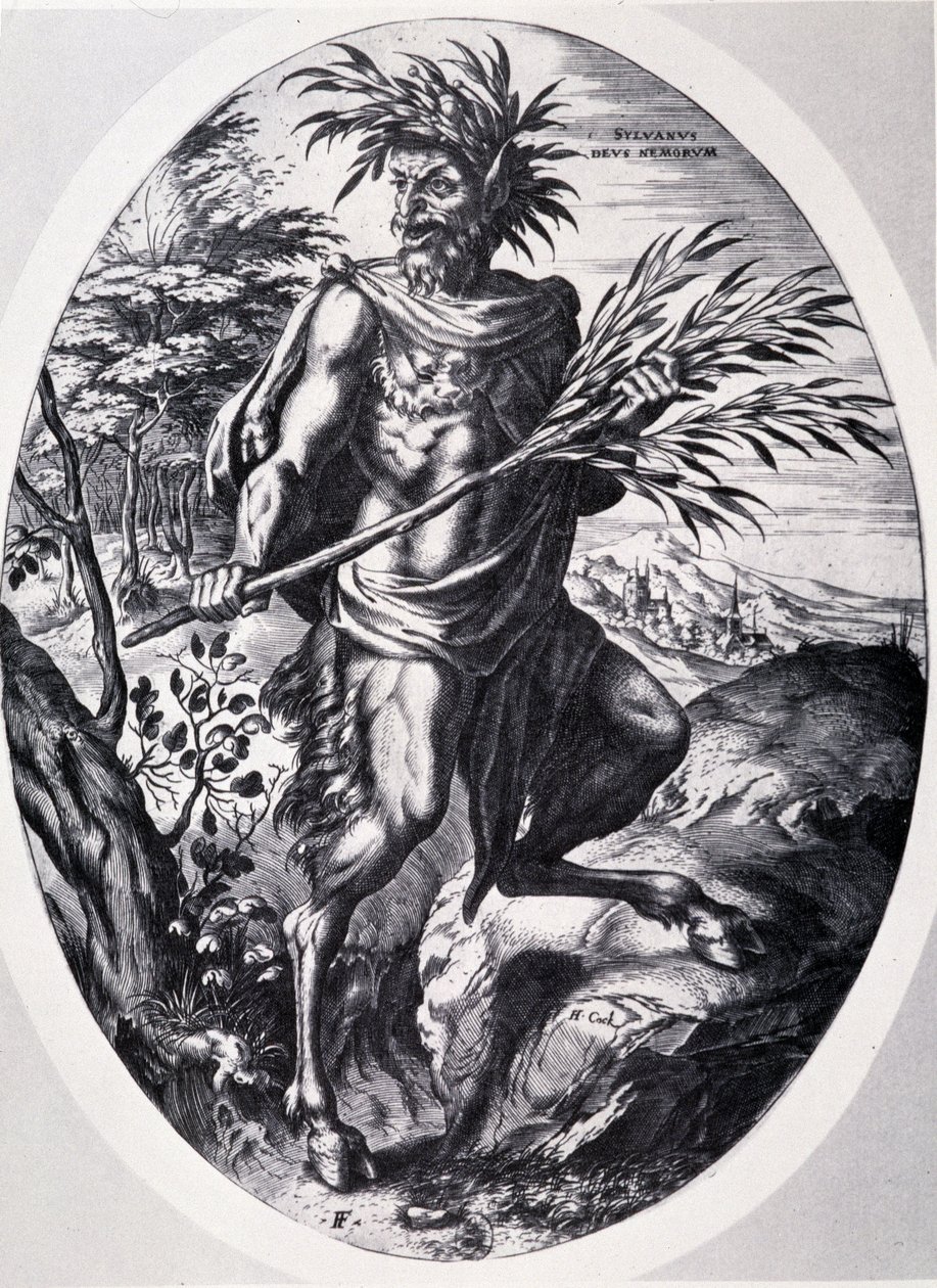 Sylvain, Cornelis Cort ormanlarının tanrısı by Cornelis Cort