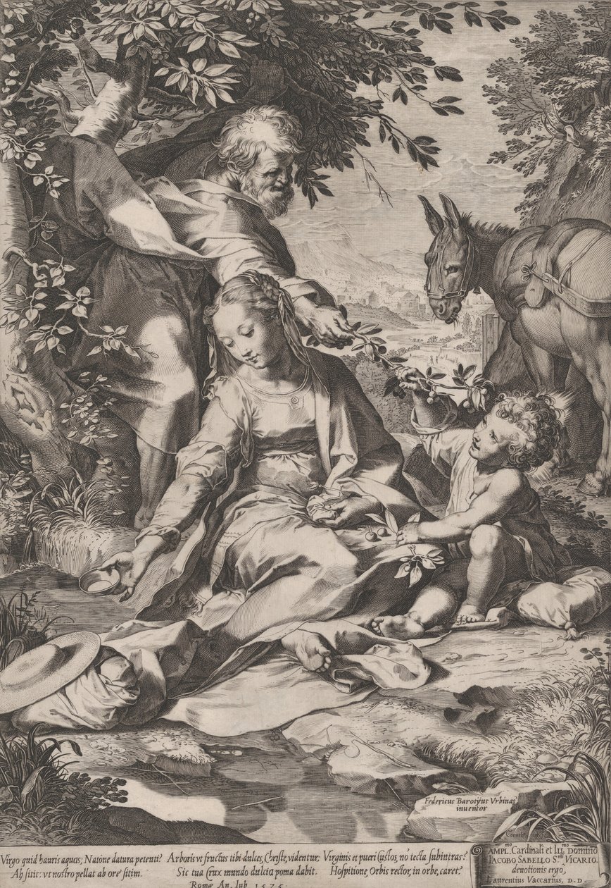 Mısır'dan Dönüşte Kalanlar, 1575. by Cornelis Cort