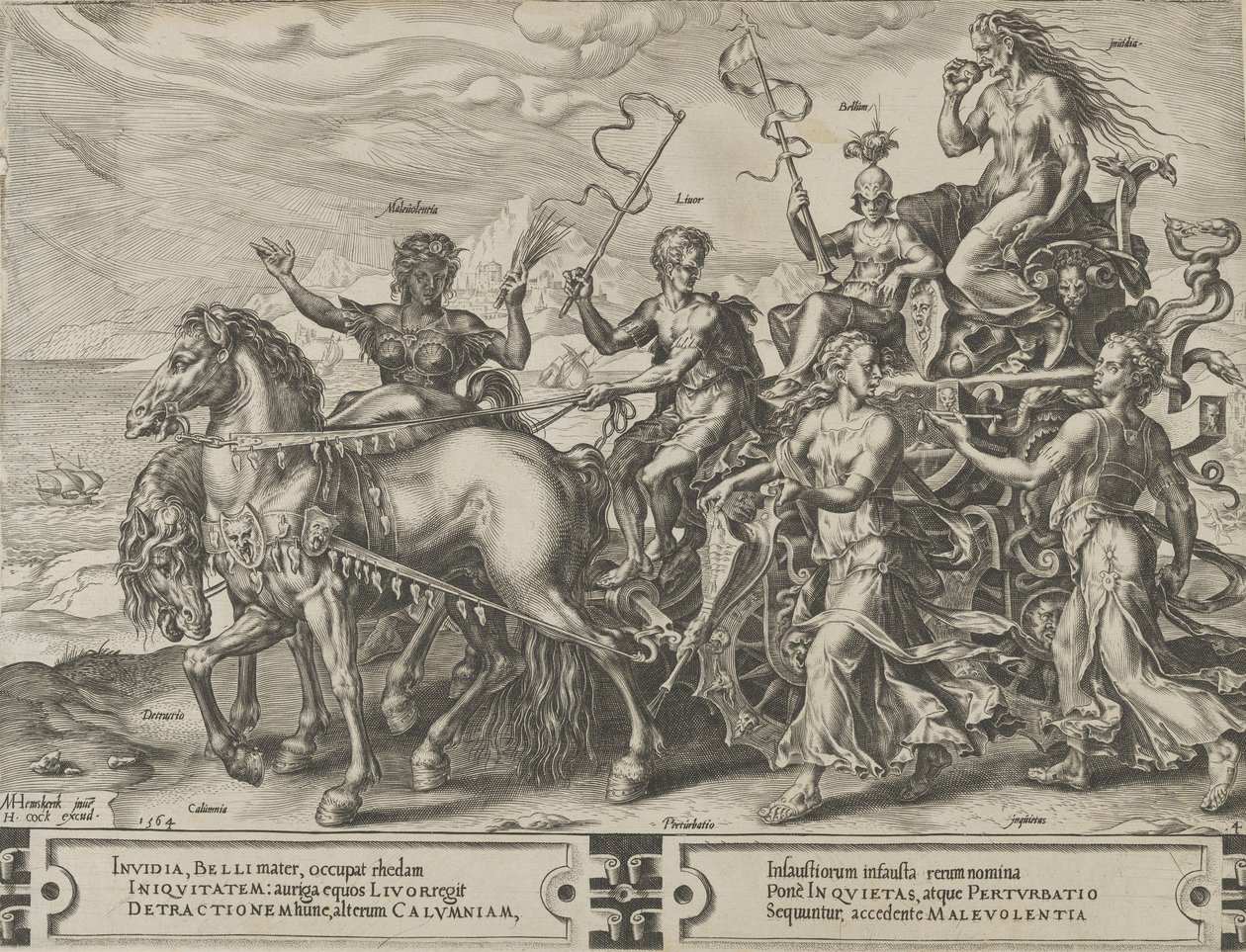 Kıskançlığın Zaferi, The Cycle of the Vicissitudes of Human Affairs, levha 4, 1564