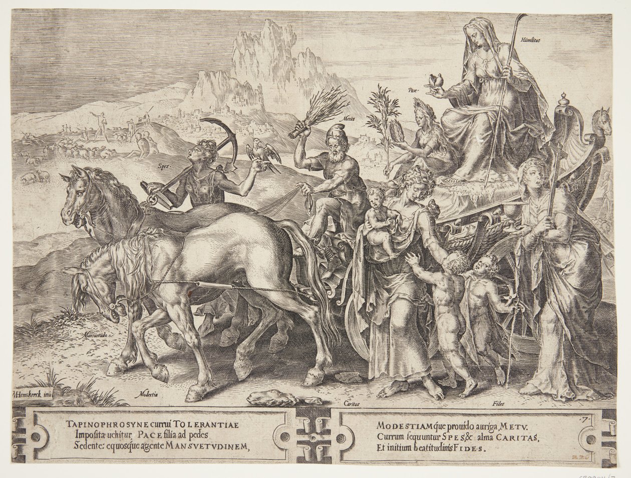 Alçakgönüllülüğün zaferi by Cornelis Cort
