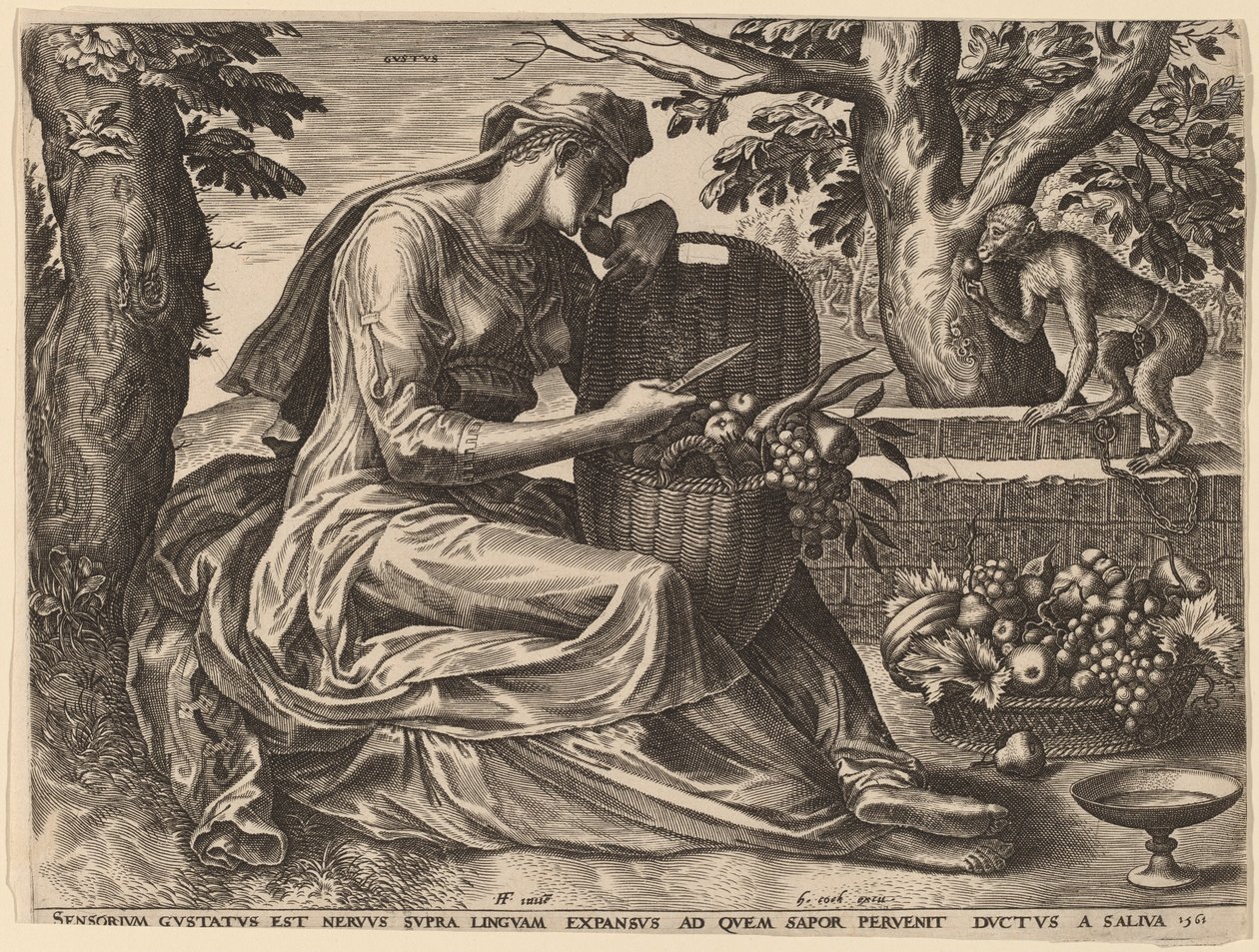 Damak zevki by Cornelis Cort after Frans Floris I