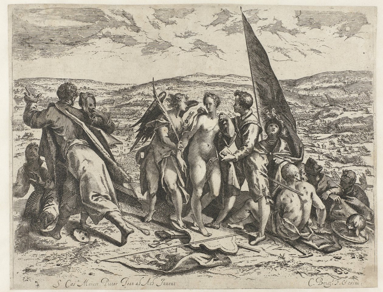 Savaş ve Barış Alegorisi by Cornelis Dircksz. Boissens