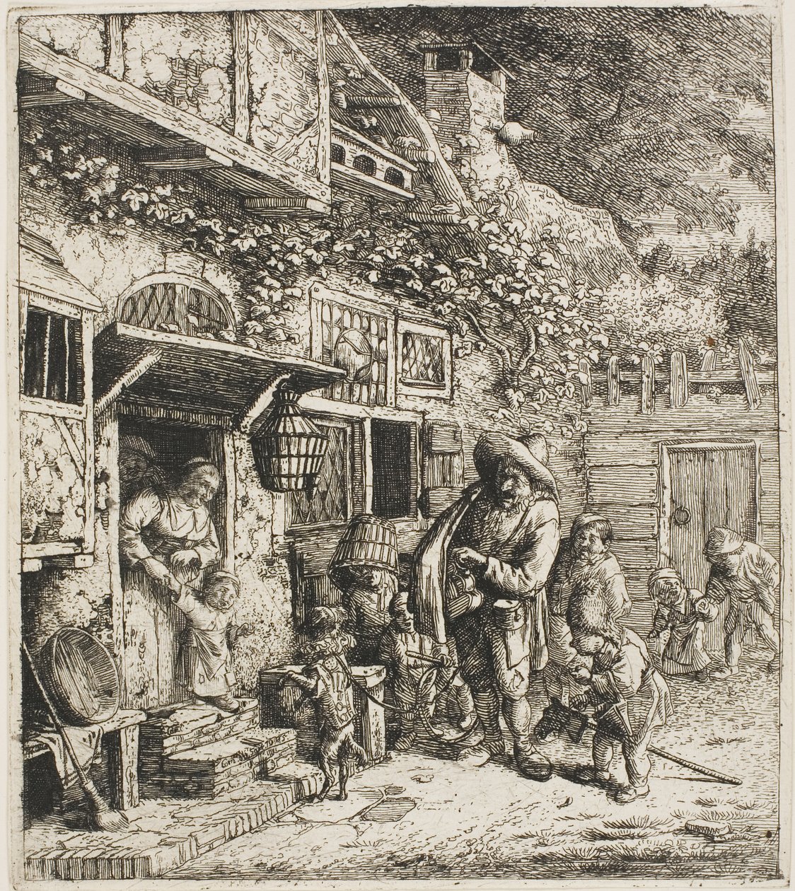 Dans Eden Köpek by Cornelis Dusart