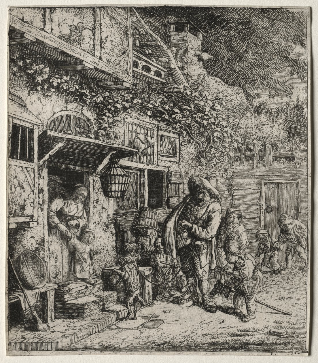 Dans Eden Köpek by Cornelis Dusart