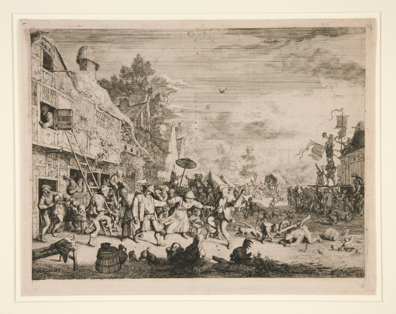 Köy Fuarı by Cornelis Dusart
