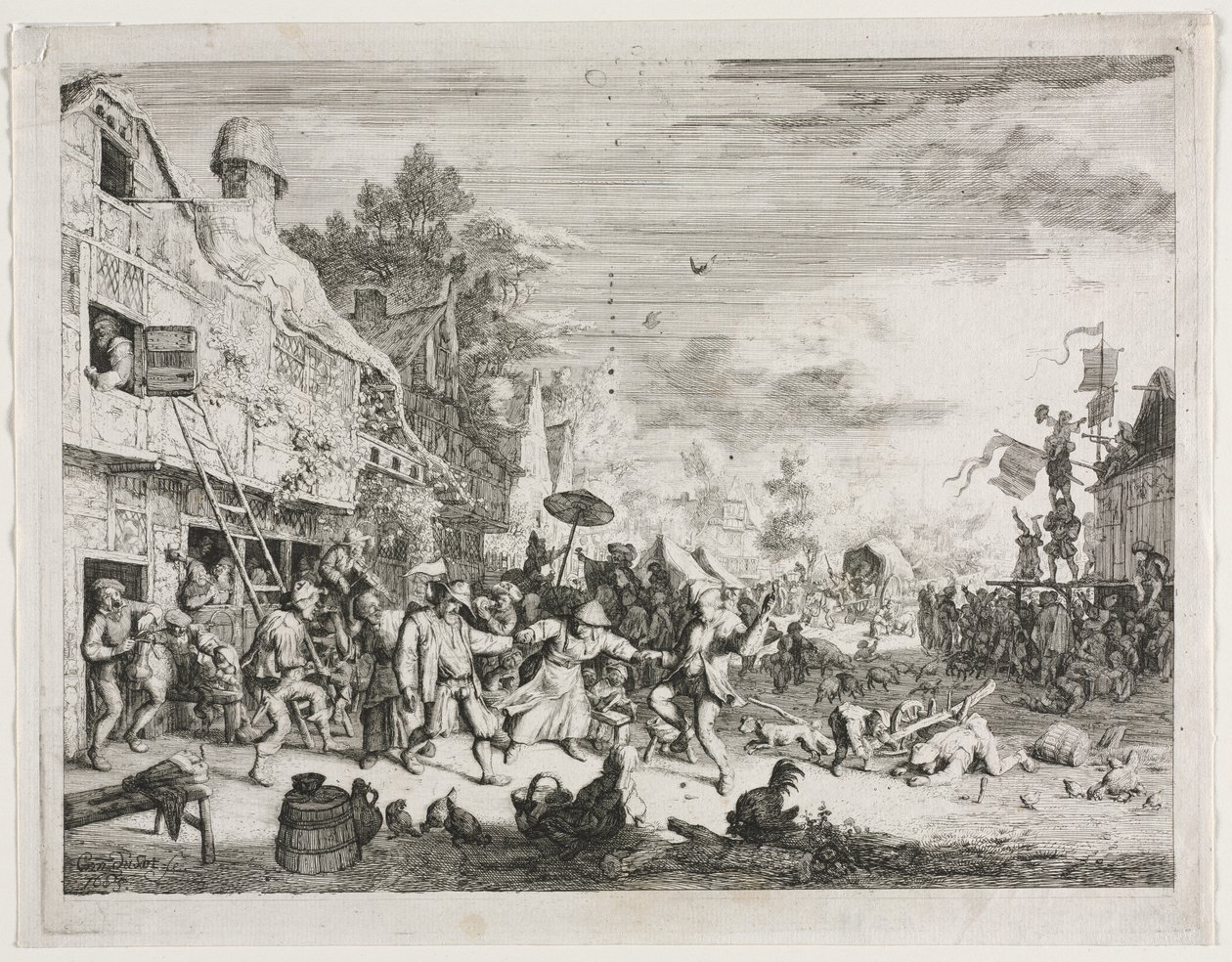 Köy Fuarı by Cornelis Dusart
