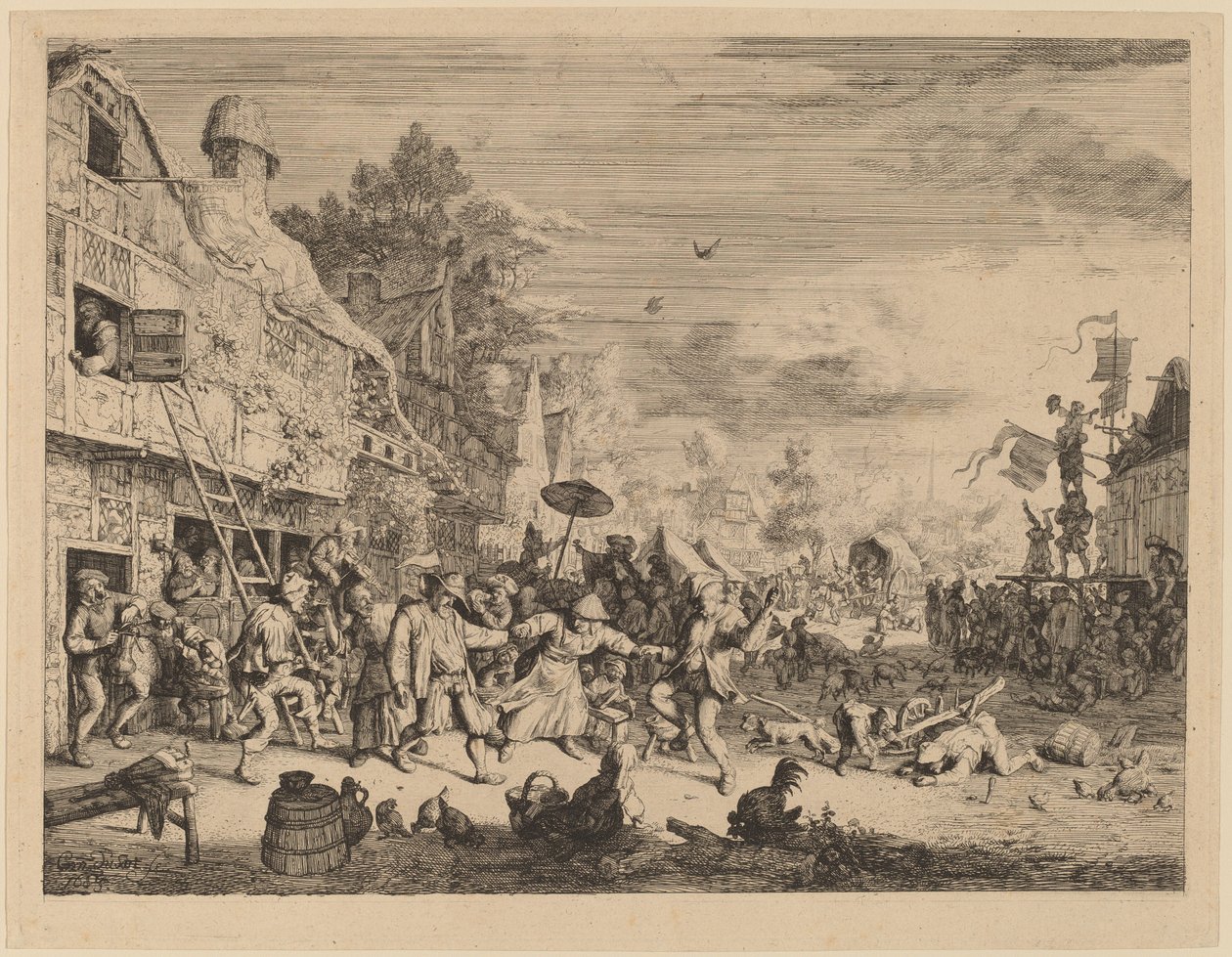 Köy Festivali by Cornelis Dusart