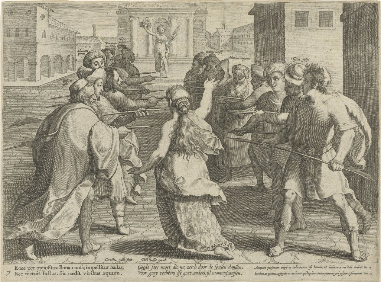 Sürecin tehlikeleri Davada kötüye kullanım (dizi başlığı) Litis Abusus (dizi adı) by Cornelis Galle (I)