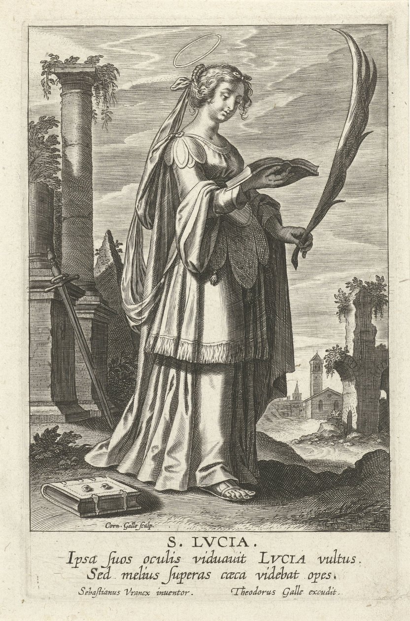 H.Lucia Şanlı Bakireler (dizi adı) by Cornelis Galle (I)