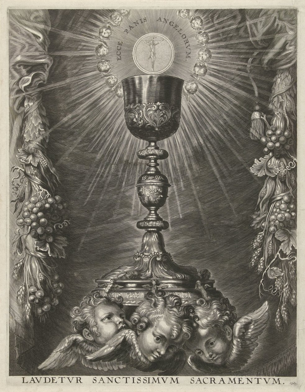 Ev sahibi ile kadeh by Cornelis Galle (I)