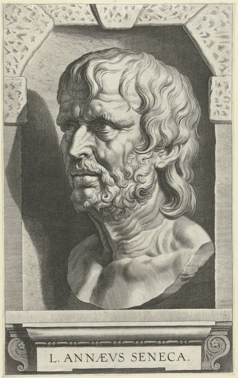 Portretbuste van Seneca by Cornelis Galle (I)