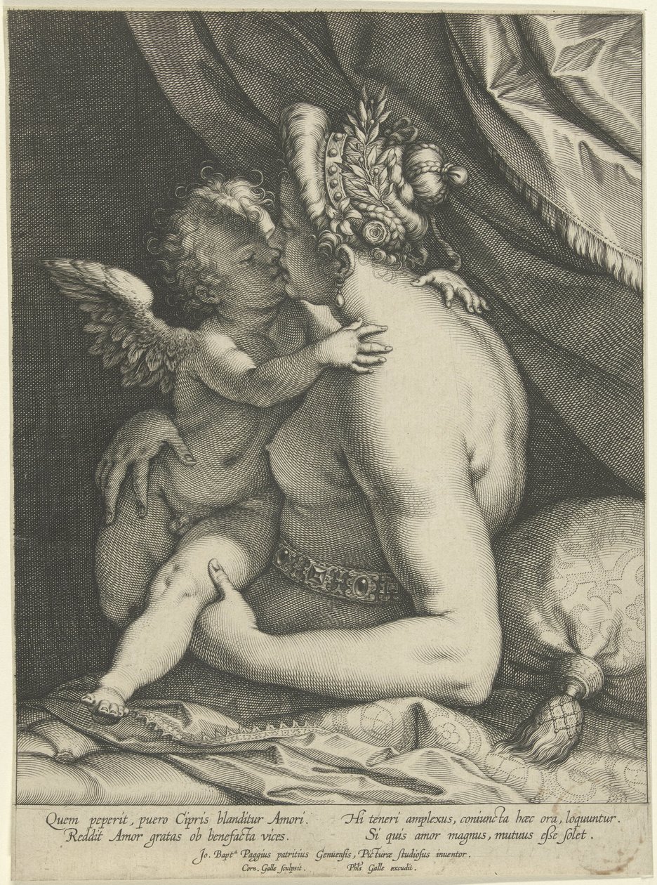 Venüs kust Aşk by Cornelis Galle (I)