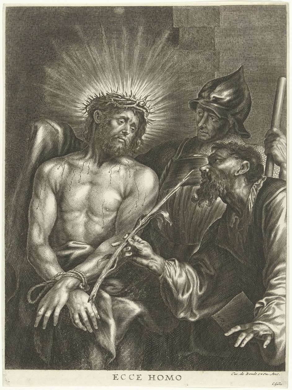 İnsanlara gösterilen İsa (Ecce Homo) by Cornelis Galle (II)
