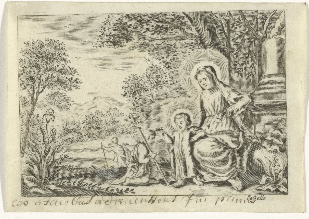 Vaftizci Yahya ile Kutsal Aile by Cornelis Galle (II)