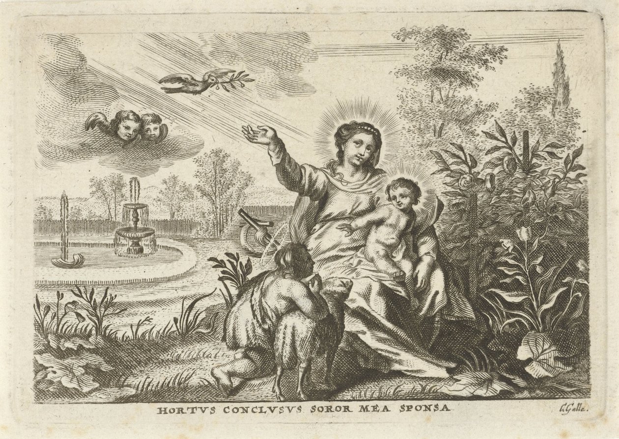 Maria, Kind en Johannes de Doper ile Cennet Bahçesi