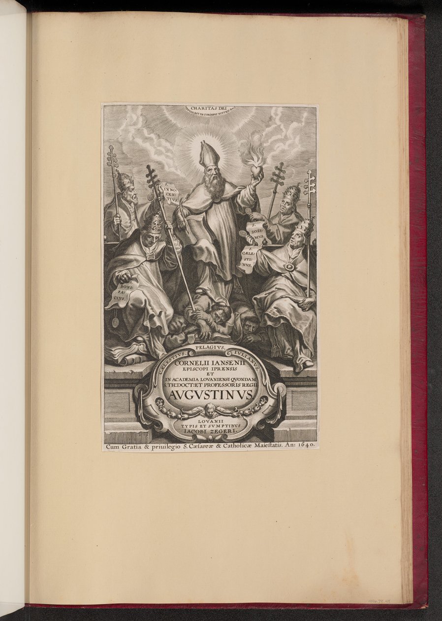 Cornelii Jansenii için Başlık Sayfası ... Avgvstinvs by Cornelis Galle I after Sir Peter Paul Rubens