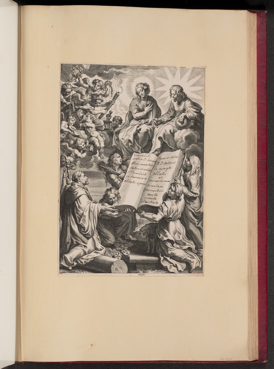 Louis Blosius, Opera için Başlık Sayfası by Cornelis Galle I after Sir Peter Paul Rubens
