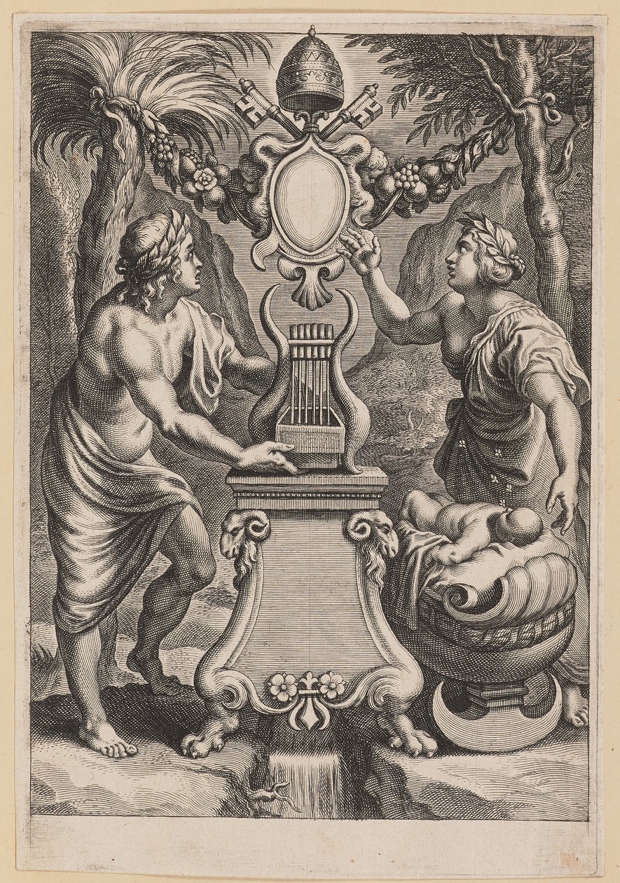 M.C. için Başlık Sayfası Sarbievski, Lirik Kitaplar IV by Cornelis Galle I after Sir Peter Paul Rubens