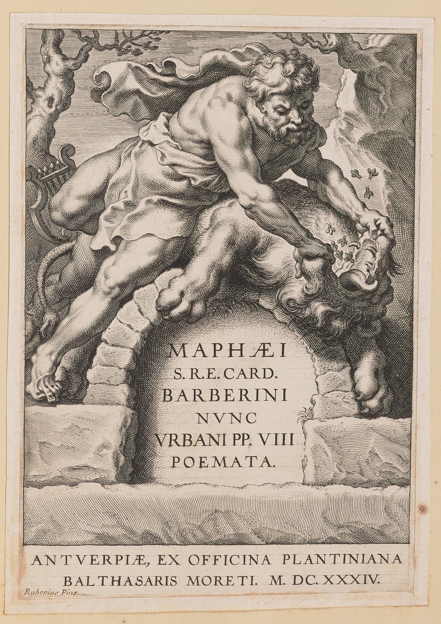 Maffeo Barbarini için Başlık Sayfası by Cornelis Galle I after Sir Peter Paul Rubens