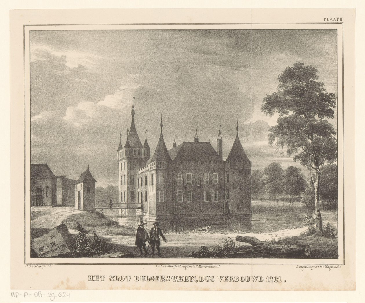 Bulgerstein Kalesi Bulgersteijn kalesi, yani yenilenmiş 1261 (nesne üzerindeki başlık) by Cornelis Gerrit Verburgh