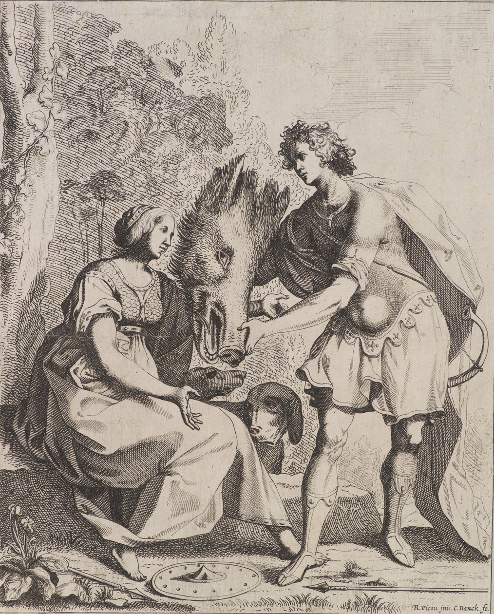Meleager ve Atalanta by Cornelis I Danckerts