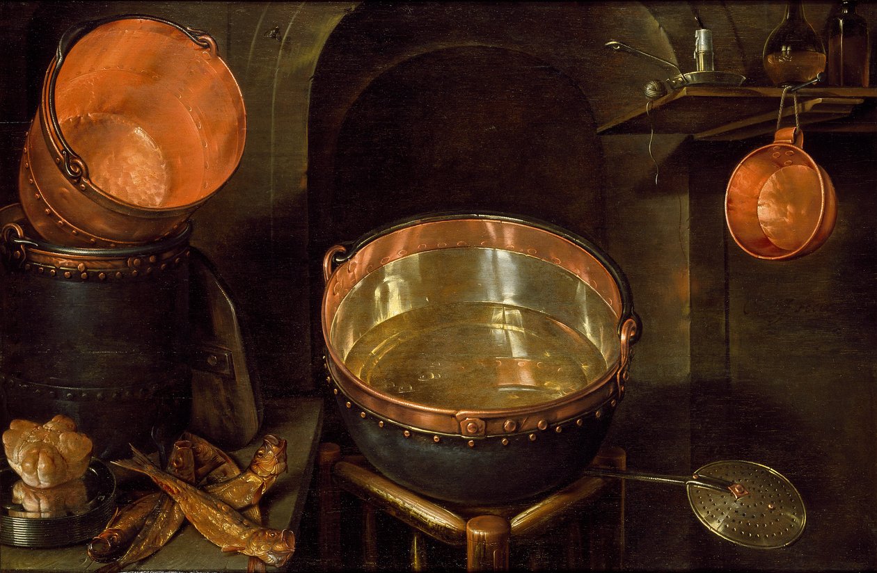 Natürmort Mutfak Gereçleri, 17. Yüzyıl Başları by Cornelis Jacobsz Delff