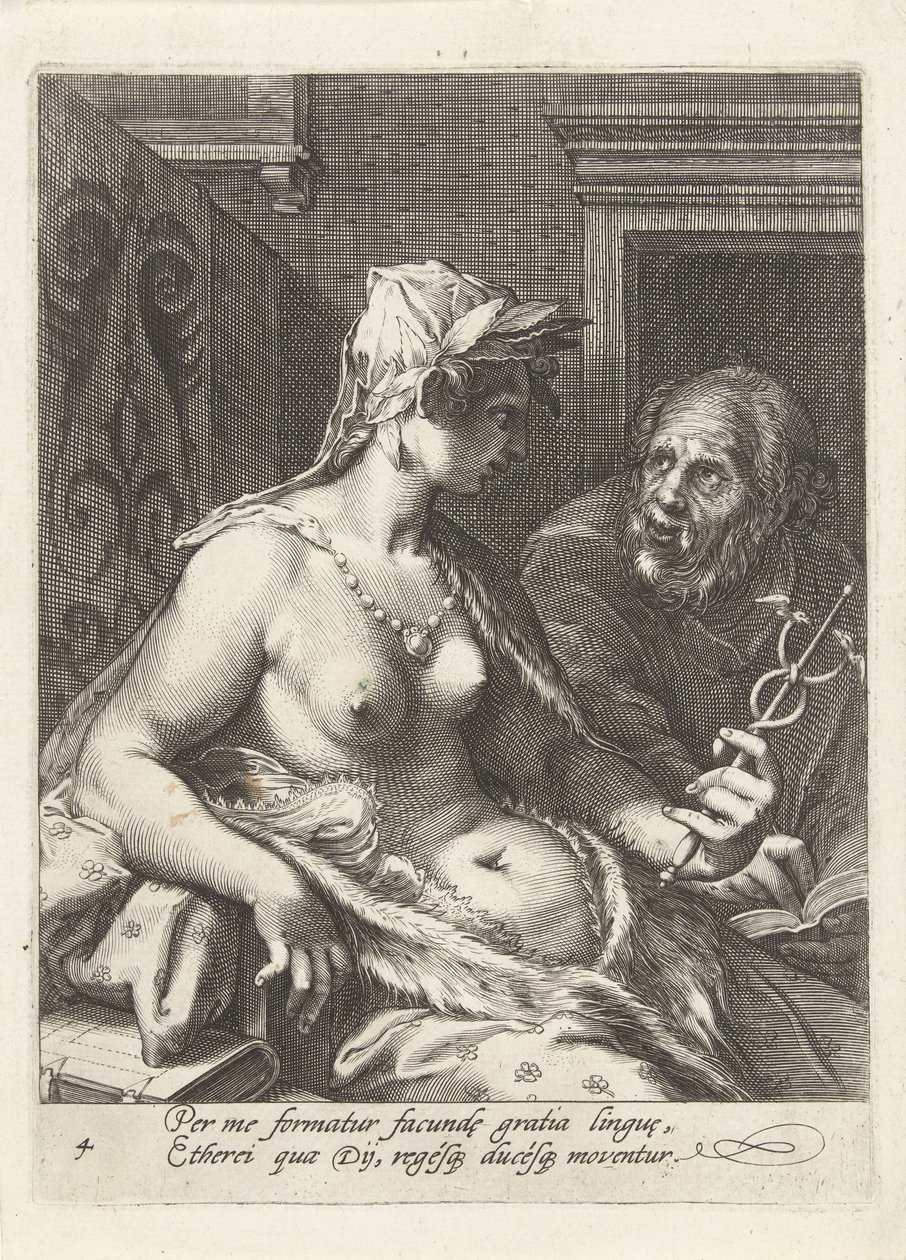 retorik Yedi Liberal Sanatlar (dizi başlığı) by Cornelis Jacobsz. Drebbel