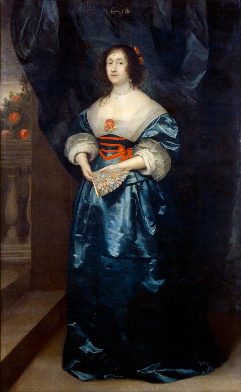 Diana Cecil, Elgin Kontesi, c1638 by Cornelis Janssens van Ceulen
