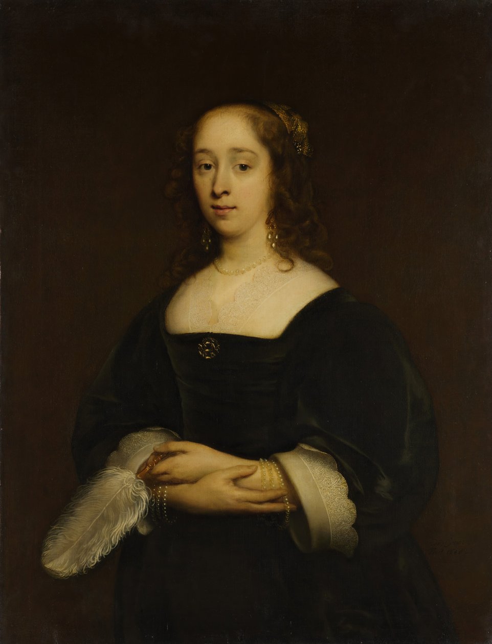 Bir Kadının Portresi, 1648. by Cornelis Janssens van Ceulen