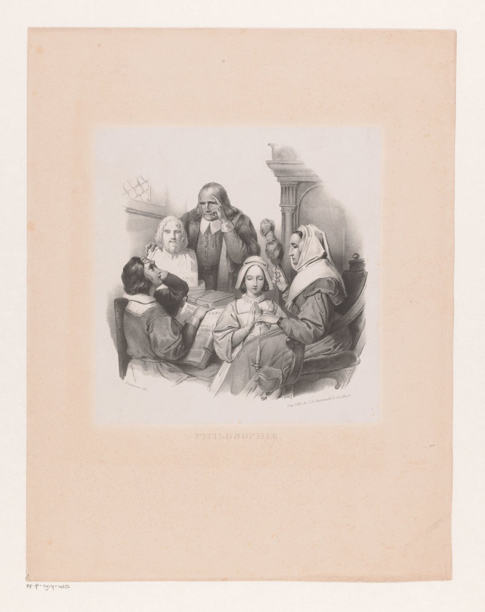 felsefi şirket Felsefe (nesne üzerindeki başlık) by Cornelis Kruseman
